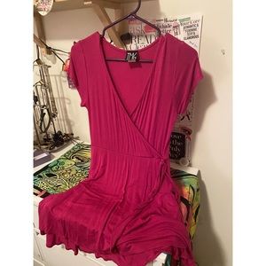 Fuschia Midi Dress
